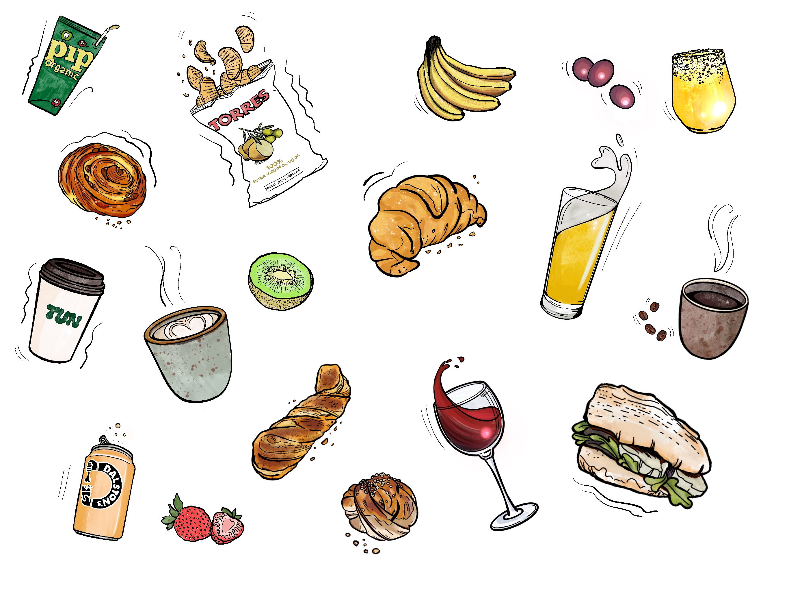 Digital design for Window Splash Coffeeshop